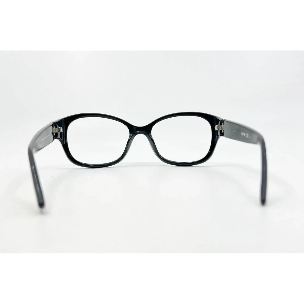 Jimmy Choo Eyeglasses Womens Black Crystal Logo 53-18-130